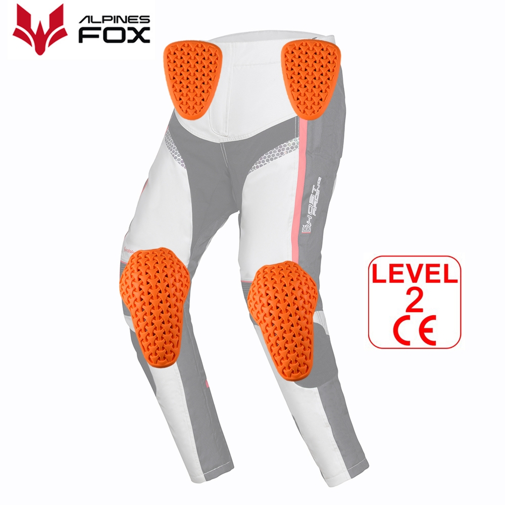 Motorcycle Gear Alpine - CE ระดับ 2 ได้รับการรับรองอุปกรณ์ป้องกันรถจักรยานยนต์ใส่เข่าป้องกัน Thicken นุ่มกางเกงวิบากป้องกันรองเข่าสะโพก