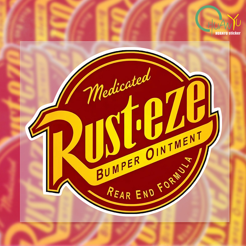 Motorcycle Gear Equipment - Creative RUSTEZE รถสติกเกอร์อุปกรณ์เสริมไวนิล PVC 15*13 ซม.รถจักรยานยนต์กันน้ํากระจกรถหน้าต่างรถจัดแต่งทรงผม
