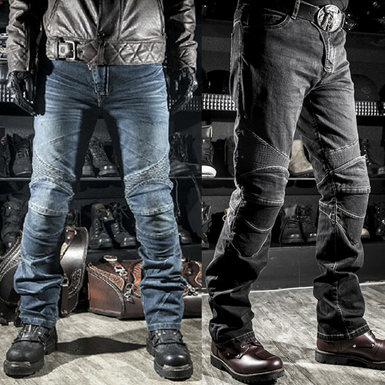 Motorcycle Gear Jeans - กลางแจ้งผู้ชายรถจักรยานยนต์ Anti-Fall Rider อุปกรณ์ป้องกันเกียร์สี่ Seasons ขี่กางเกงยีนส์