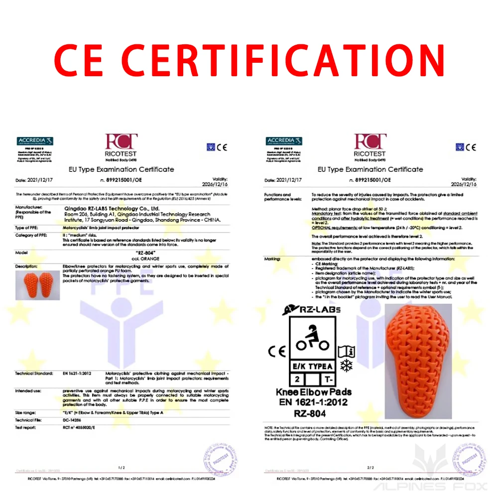 CE ระดับ 2 ได้รับการรับรองอุปก - Motorcycle Gear Alpine บทวิจารณ์และราคา