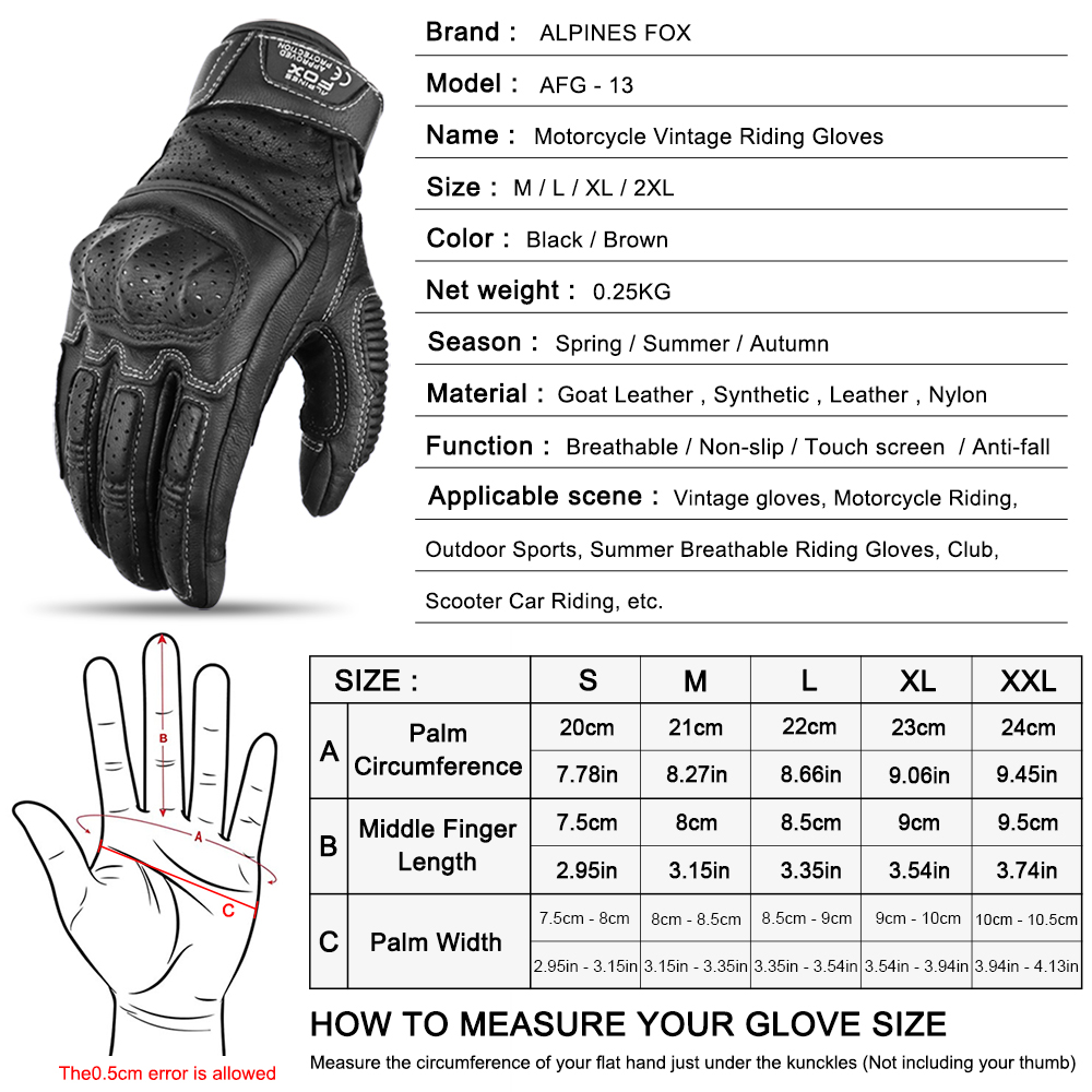 ถุงมือแข่งรถมอเตอร์ไซด์หนังแท้ - Motorcycle Gear Alpine บทวิจารณ์และราคา