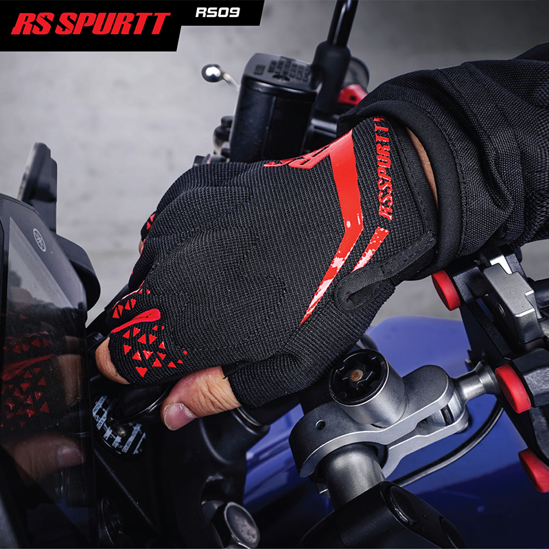 ถุงมือมอเตอร์ไซค์แบบครึ่งนิ้ว  - Motorcycle Wearing Gear บทวิจารณ์และราคา