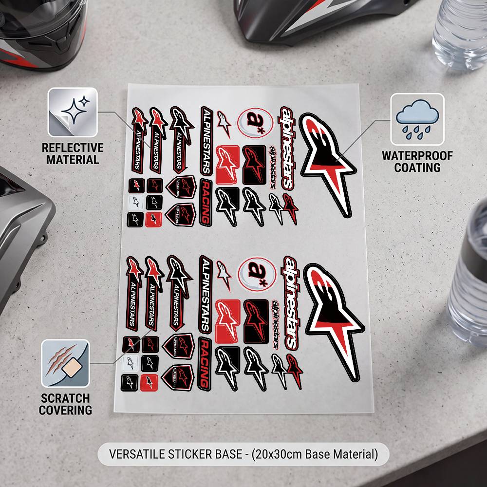 A-aLpInE sTaRs-S สติกเกอร์ตกแต - Motorcycle Gear Alpine บทวิจารณ์และราคา