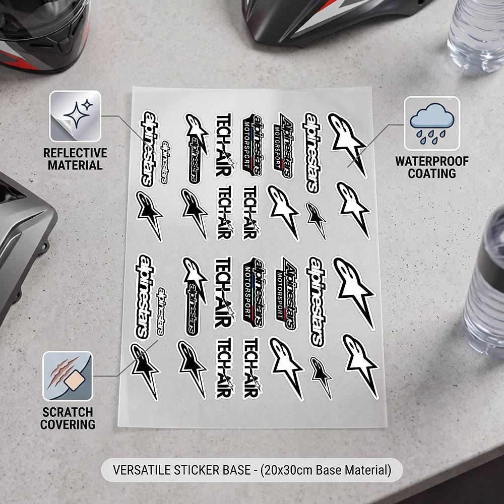 A-aLpInE sTaRs-S สติกเกอร์สะท้ - Motorcycle Gear Alpine บทวิจารณ์และราคา