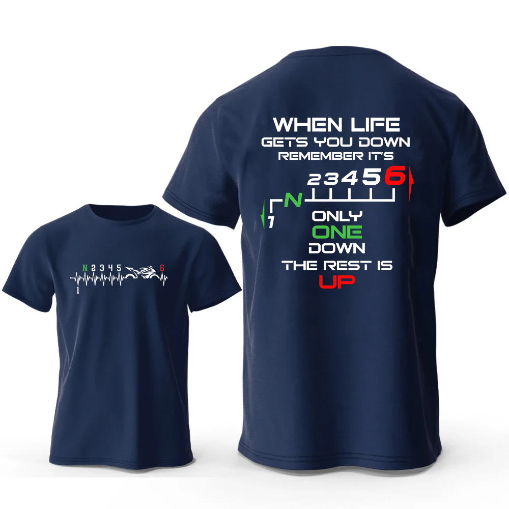 1N2345เสื้อยืดผู้ชายพิมพ์ลายจั - Motorcycle Gear Sleeve บทวิจารณ์และราคา